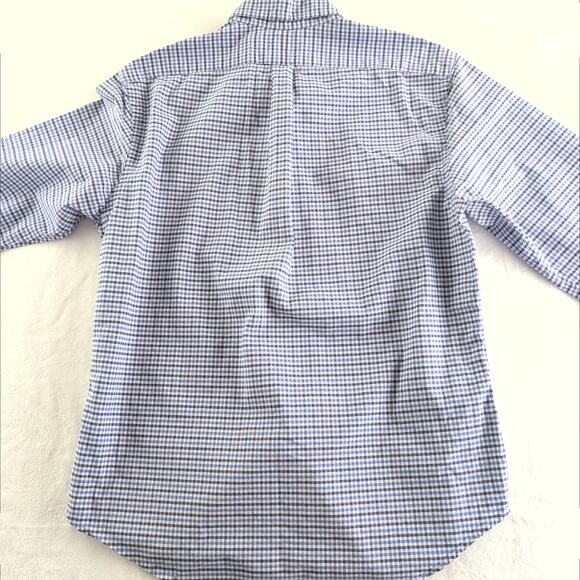 Ralph Lauren Checked Plaid Slim Fit Button Down Long Sleeved Shirt Men's XL - Picture 8 of 8